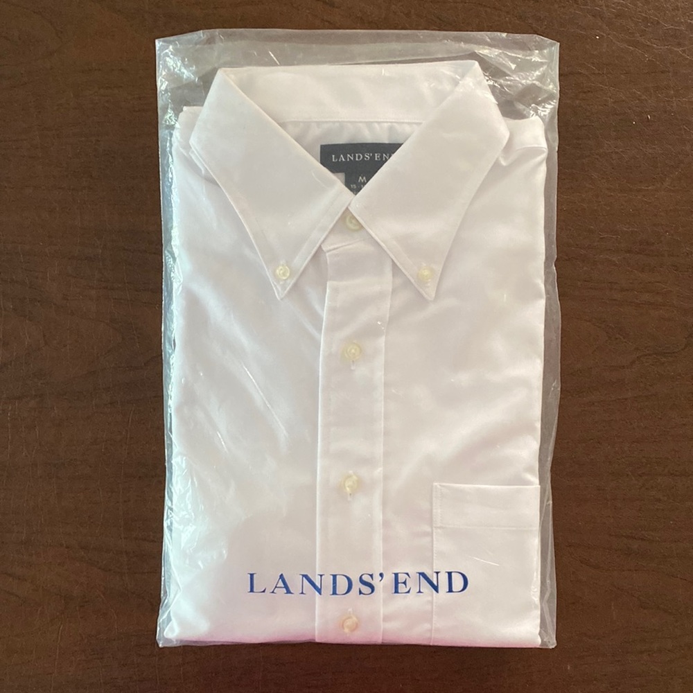 Lands End Mens L/S Oxford
